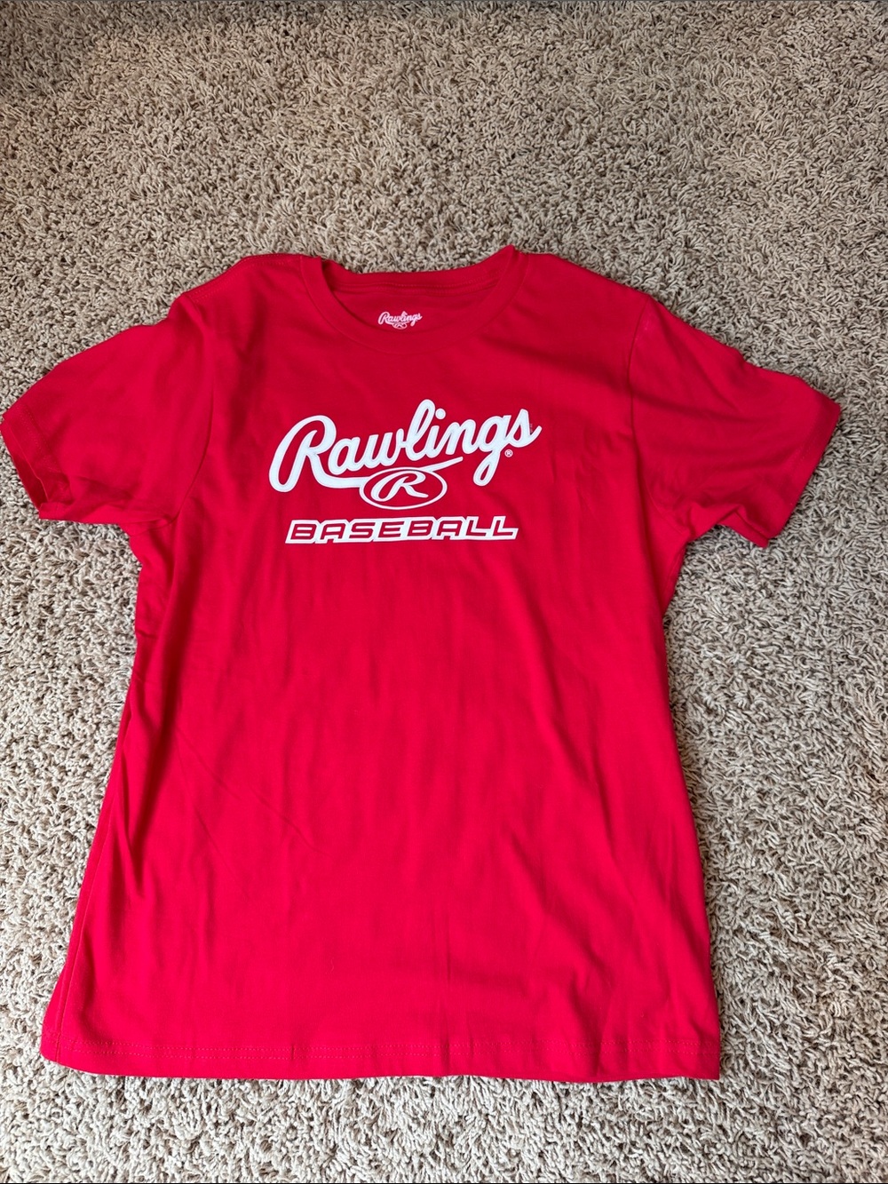 Rawlings Red Baseball Graphic Tee for Boys
